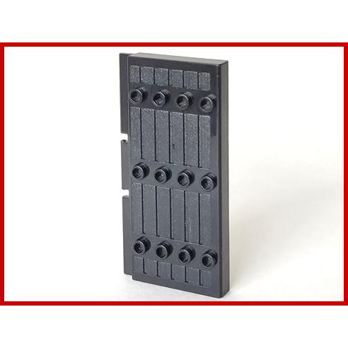 Door 1 x 5 x 7 1/2 Stockade - Part - 30223 - Black - used - Qty:2