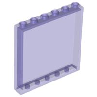 Panel 1 x 6 x 5 - Part - 59349 - Trans-Purple - used - Qty:1