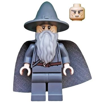 Gandalf the Grey - Wizard / Witch Hat Short Cheek Lines - Minifigure - New