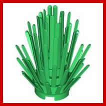 Plant Prickly Bush 2 x 2 x 4 - Part - 6064 - Green - used - Qty:1