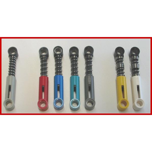 Technic Shock Absorber 6.5L with Black Piston Rod (Undetermined Type) - Part - 731c01 - Light Gray - used - Qty:1