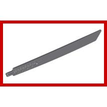 Propeller 1 Blade 16L with Axle (Sword Blade) - Part - 98135 - Flat Silver - used - Qty:1