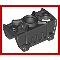 Bionicle Toa Metru Knee Cover - Part - 47299 - Black - used - Qty:1