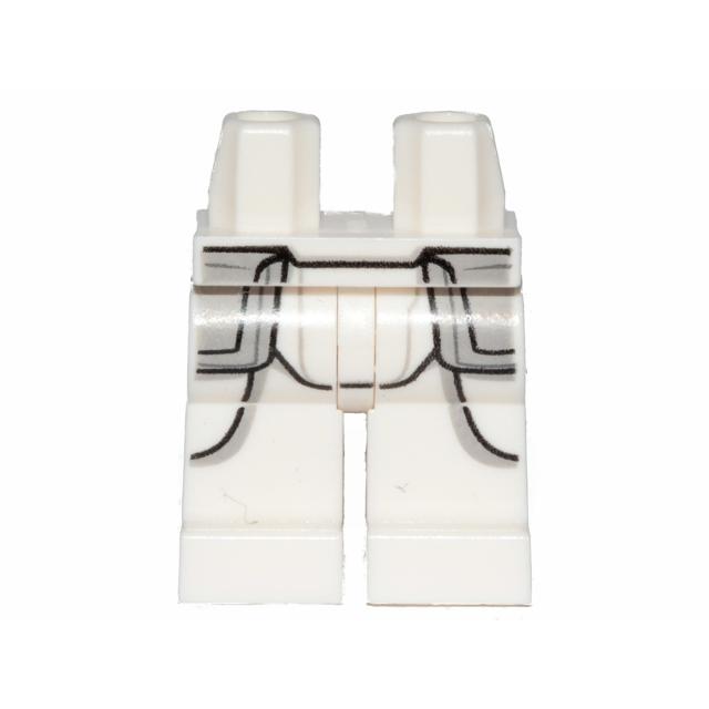 Hips and Legs with SW Snowtrooper Armor Pattern - Part - 970c00pb0958 - White - used - Qty:1