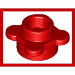 Plate Round 1 x 1 with Flower Edge (4 Knobs / Petals) - Part - 33291 - Red - used - Qty:18