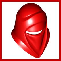 Minifigure Headgear Helmet SW Royal Guard - Part - x132 - Red - used - Qty:1