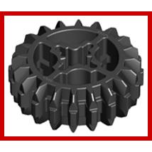 Technic Gear 20 Tooth Double Bevel - Part - 32269 - Black - used - Qty:3