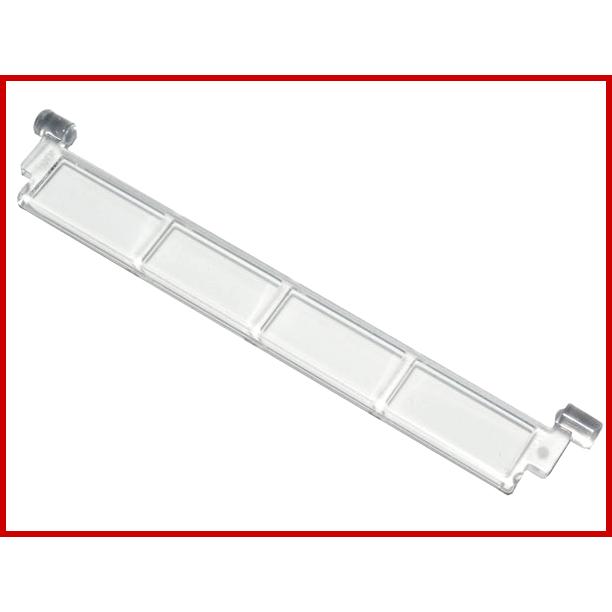 Garage Roller Door Section without Handle - Part - 4218 - Trans-Clear - used - Qty:4