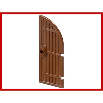 Door 1 x 3 x 6 Curved Top - Part - 2554 - Brown - used - Qty:1