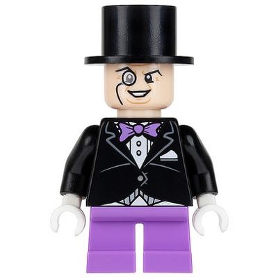 The Penguin - Medium Lavender Short Legs Black Jacket - Minifigure - Used