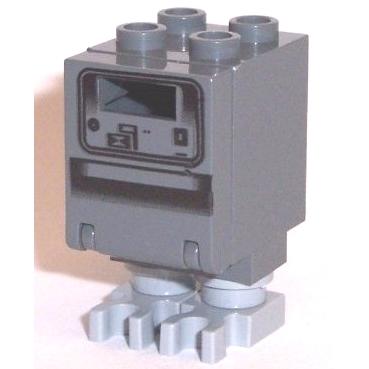 Gonk Droid (GNK Power Droid) Dark Bluish Gray Body and Light Bluish Gray Legs - Minifigure - Used