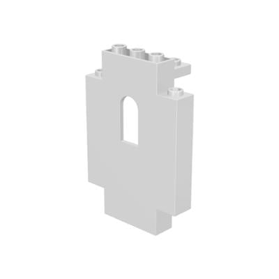 Panel 2 x 5 x 6 Wall with Window - Part - 4444 - White - used - Qty:1