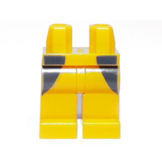 Hips and Legs with Dark Blue Markings Pattern (Wolverine) - Part - 970c00pb0189 - Bright Light Orange - used - Qty:1