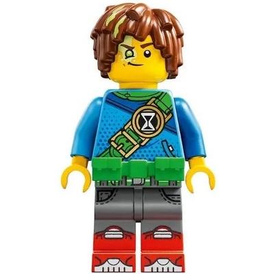 Mateo - Dark Azure Robe Bright Green Utility Belt - Minifigure - New