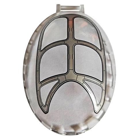 Windscreen 8 x 6 x 2 1/3 Bubble Canopy with Bar Handle with Silver Frame Pattern 6 Sections - Part - 98102pb01 - Trans-Clear - used - Qty:1