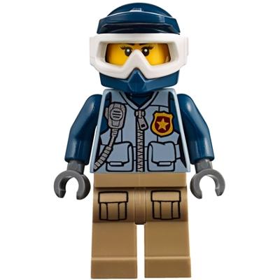 Mountain Police - Officer Female Dirt Bike - Minifigure