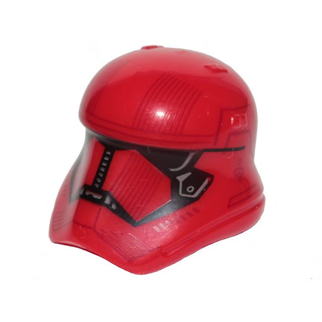 Minifigure Headgear Helmet SW Stormtrooper Ep. 9 Sith Trooper Pattern - Part - 20904pb06 - Red - used - Qty:1