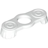 Minifigure Epaulettes - Part - 2526 - White - used - Qty:1