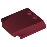 Wedge 4 x 4 x 2/3 Triple Curved - Part - 45677 - Dark Red - used - Qty:1