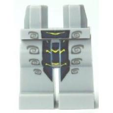 Hips and Legs with Dark Blue Snake Pattern - Part - 970c00pb0134 - Light Bluish Gray - used - Qty:1