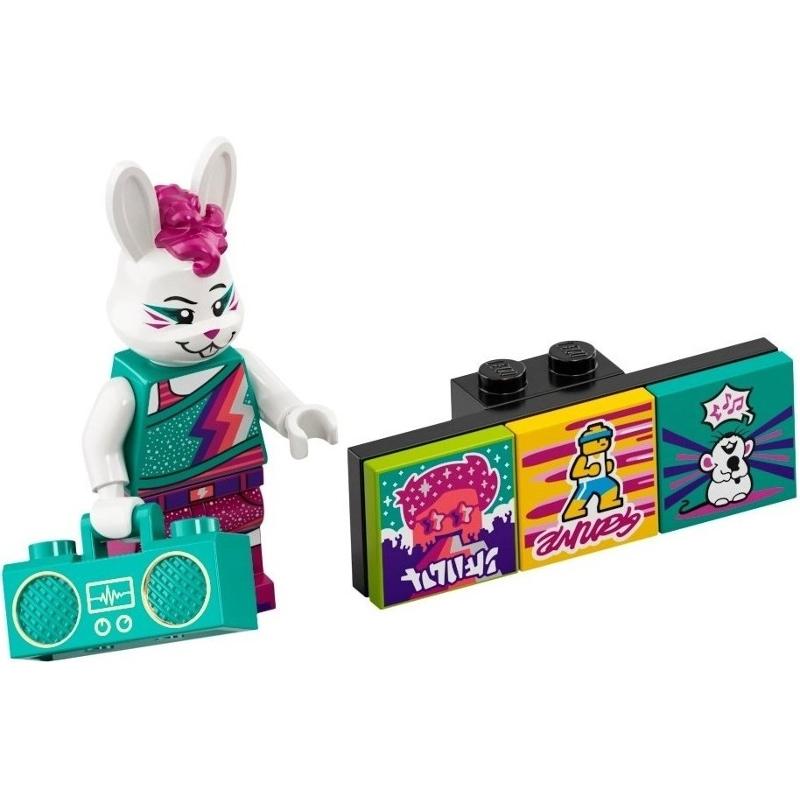 Bunny Dancer Vidiyo Bandmates Series 1 (Complete Set with Stand and Accessories) - vidbm01-11 - Set - New