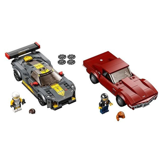Chevrolet Corvette C8.R Race Car and 1968 Chevrolet Corvette - 76903-1 - Set - Pre-Built