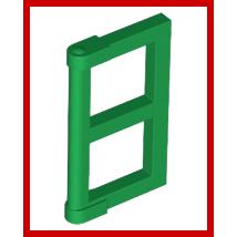 Pane for Window 1 x 2 x 3 with Thick Corner Tabs - Part - 60608 - Green - used - Qty:18
