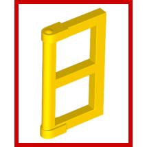 Pane for Window 1 x 2 x 3 with Thick Corner Tabs - Part - 60608 - Yellow - used - Qty:18