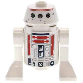 Astromech Droid R5-D4 - Truncated Cone Head Dark Blue Center Panel - Minifigure - Used