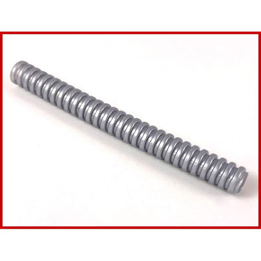 Hose Ribbed 7mm D.9L / 7.2cm - Part - 78c09 - Flat Silver - used - Qty:2