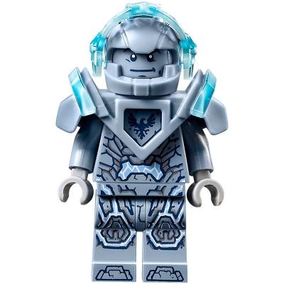 Clay Moorington - Sand Blue Helmet and Armor Trans-Light Blue Visor (Stone Clay) - Minifigure - New