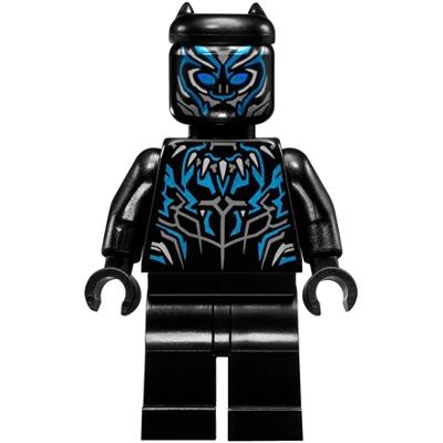 Black Panther - Metallic Light Blue Highlights - Minifigure - New