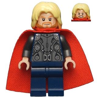 Thor - Spongy Cape Dark Blue Legs - Minifigure - Used
