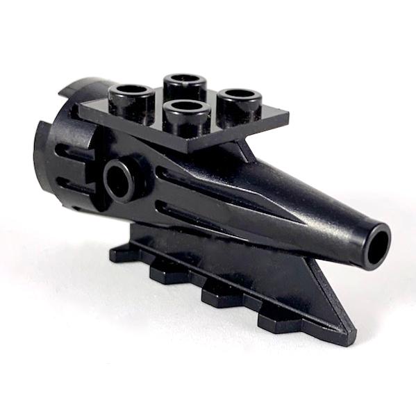 Tail 4 x 2 x 2 Aircraft Rocket Engine - Part - 4746 - Black - used - Qty:1