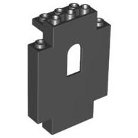 Panel 2 x 5 x 6 Wall with Window - Part - 4444 - Black - used - Qty:2