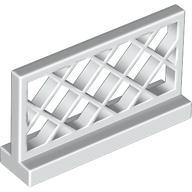 Fence 1 x 4 x 2 Lattice - Part - 3185 - White - used - Qty:6
