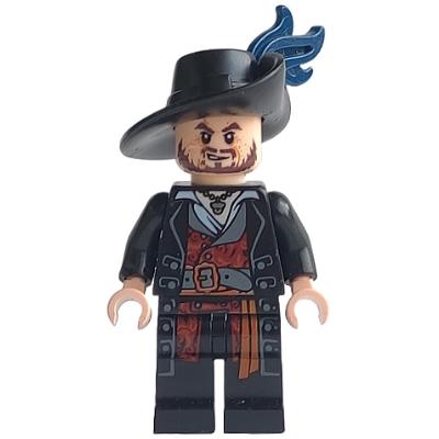 Hector Barbossa - Black Coat - Minifigure - New