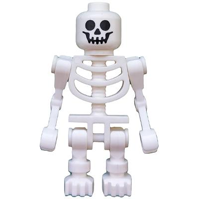 Skeleton Fantasy Era Torso with Standard Skull Mechanical Arms Bent - Minifigure