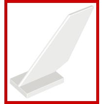 Tail Shuttle - Part - 6239 - White - used - Qty:6