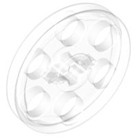 Technic Wedge Belt Wheel (Pulley) - Part - 4185 - Trans-Clear - used - Qty:2