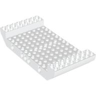 Boat Hull Large Middle 8 x 16 x 2 1/3 with 5 Holes - Part - 95227 - White - used - Qty:1