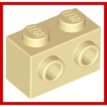 Brick Modified 1 x 2 with Studs on 1 Side - Part - 11211 - Bright Light Blue - new - Qty:2