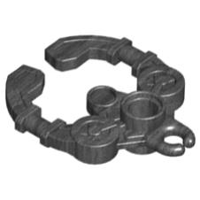 Hero Factory Weapon Handcuff - Part - 98562 - Pearl Dark Gray - used - Qty:1