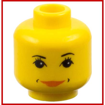 Minifigure Head Female with HP Hermione Pattern - Part - 3626pb0006 - Yellow - used - Qty:1