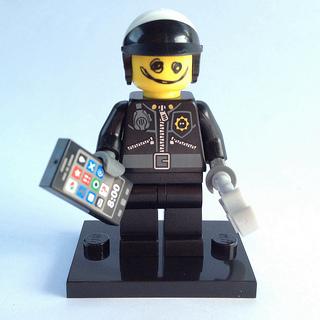 Scribble-Face Bad Cop The LEGO Movie (Complete Set with Stand and Accessories) - coltlm-7 - Set - Used As is