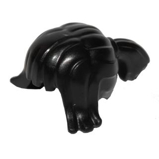Minifigure Hair Female Swept Sideways with Ponytail - Part - 32967 - Black - used - Qty:1