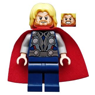 Thor - Starched Fabric Cape Dark Blue Legs - Minifigure - Used