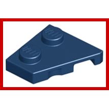 Wedge Plate 2 x 2Left - Part - 24299 - Bright Light Blue - new - Qty:4