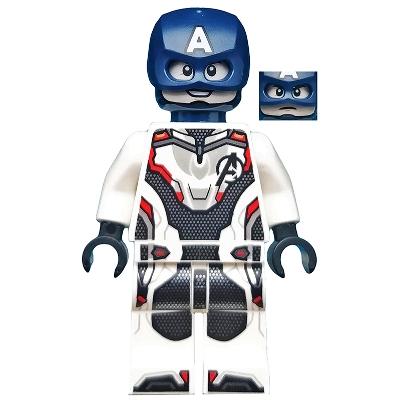 Captain America - White Jumpsuit Helmet - Minifigure - Used