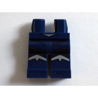 Hips and Legs with Black and Silver Markings Pattern (Wonder Woman) - Part - 970c00pb0364 - Dark Blue - used - Qty:1